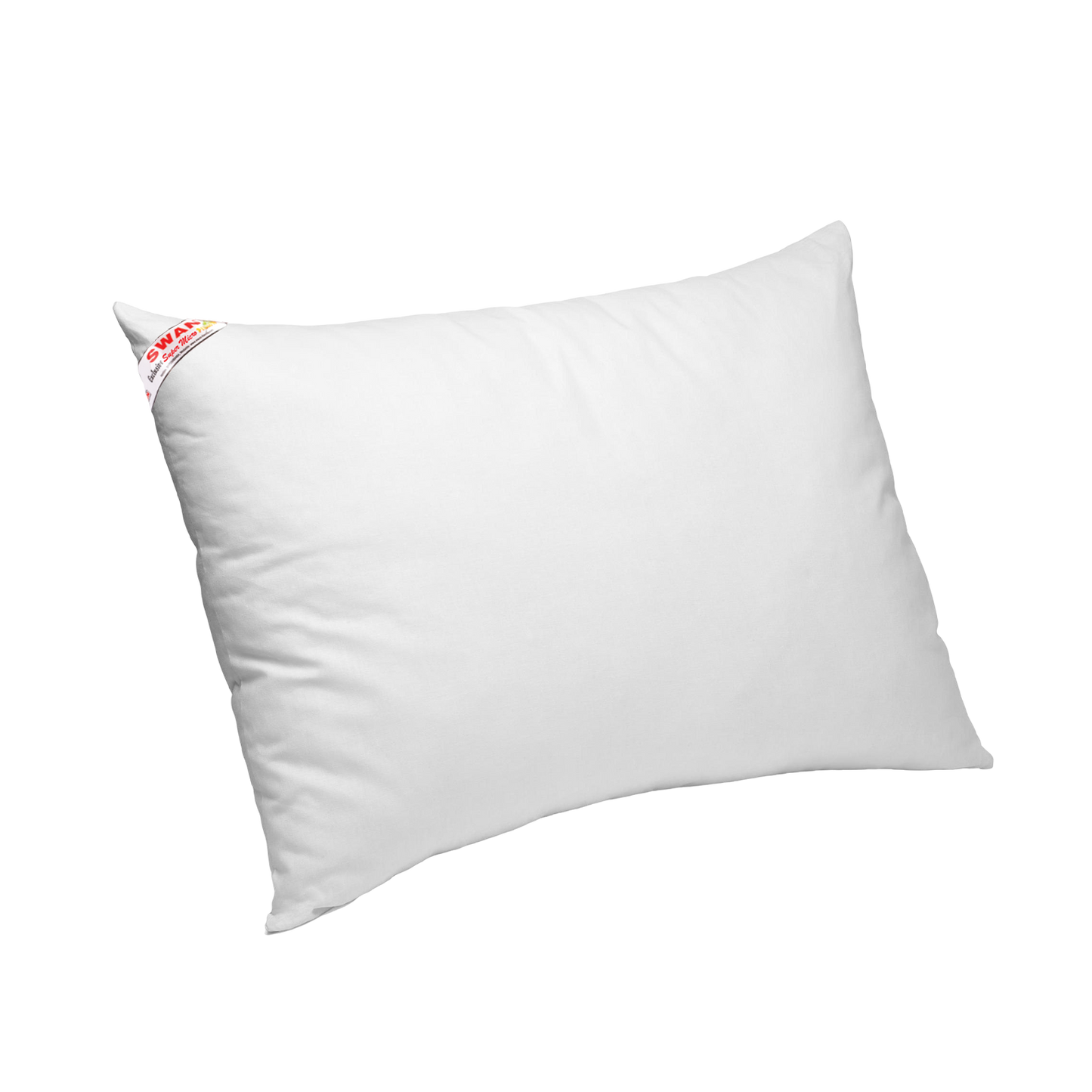 White Super micro fiber pillow on a white background