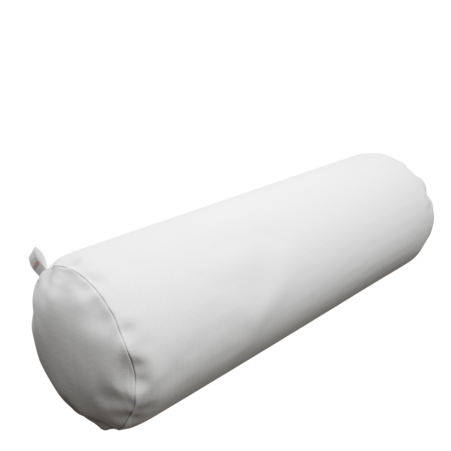 White color swan side pillow on a white background