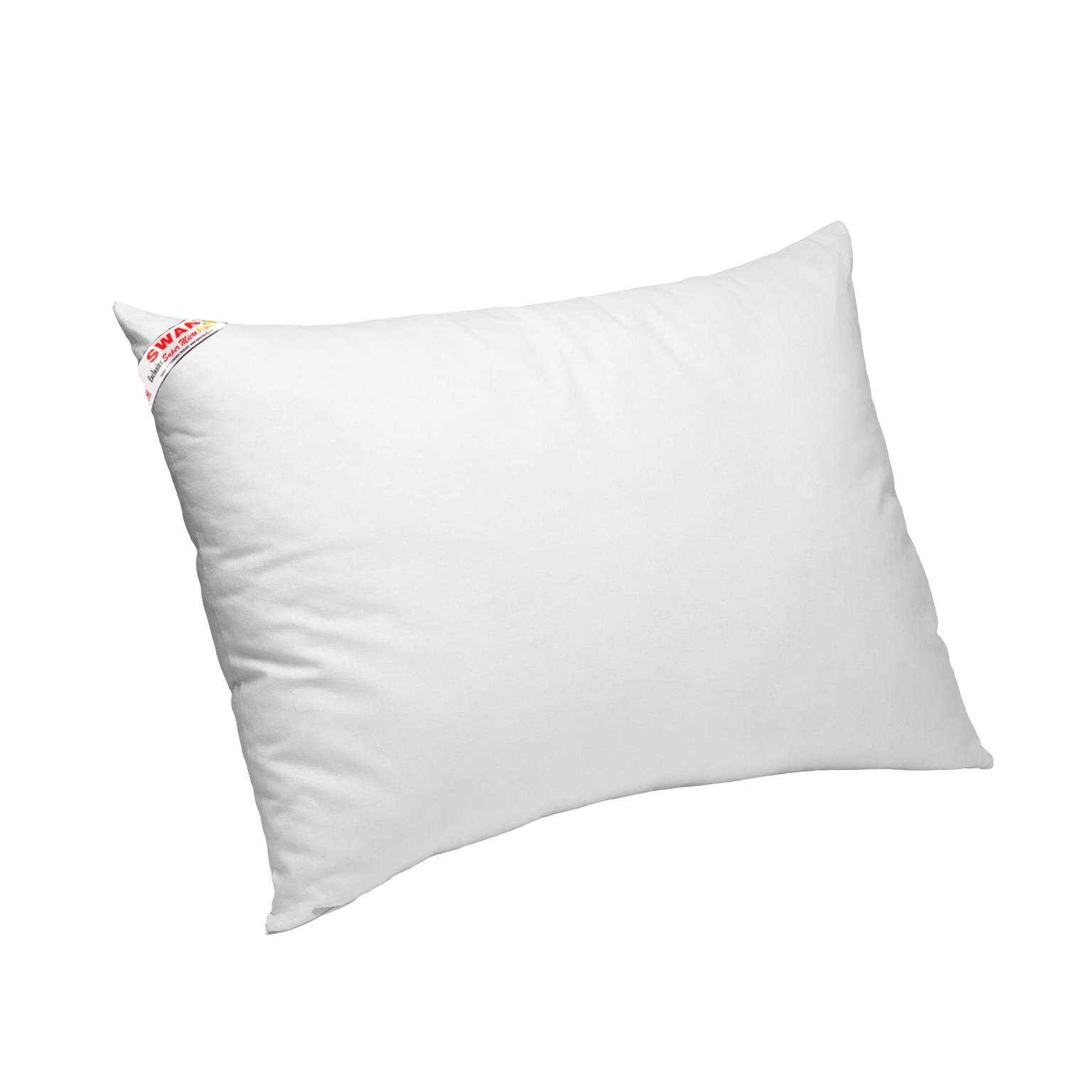 White Super micro fiber pillow on a white background